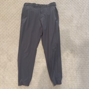 Mizzen Main Helmsman Slim Performance Jogger Pants Size 35x29 Dark Gray Stretch